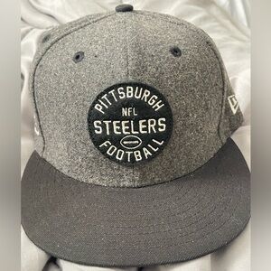Unique throwback 1933 Pittsburgh Steelers wool fitted cap hat 7 1/2 New Era